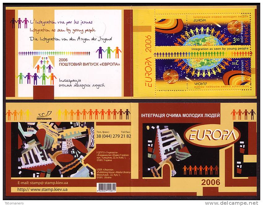 UKRAINE EUROPA 2006 "Integration"  Booklet/MH** - 2006