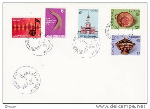 LUXEMBOURG  1976 EUROPA CEPT FDC - 1976