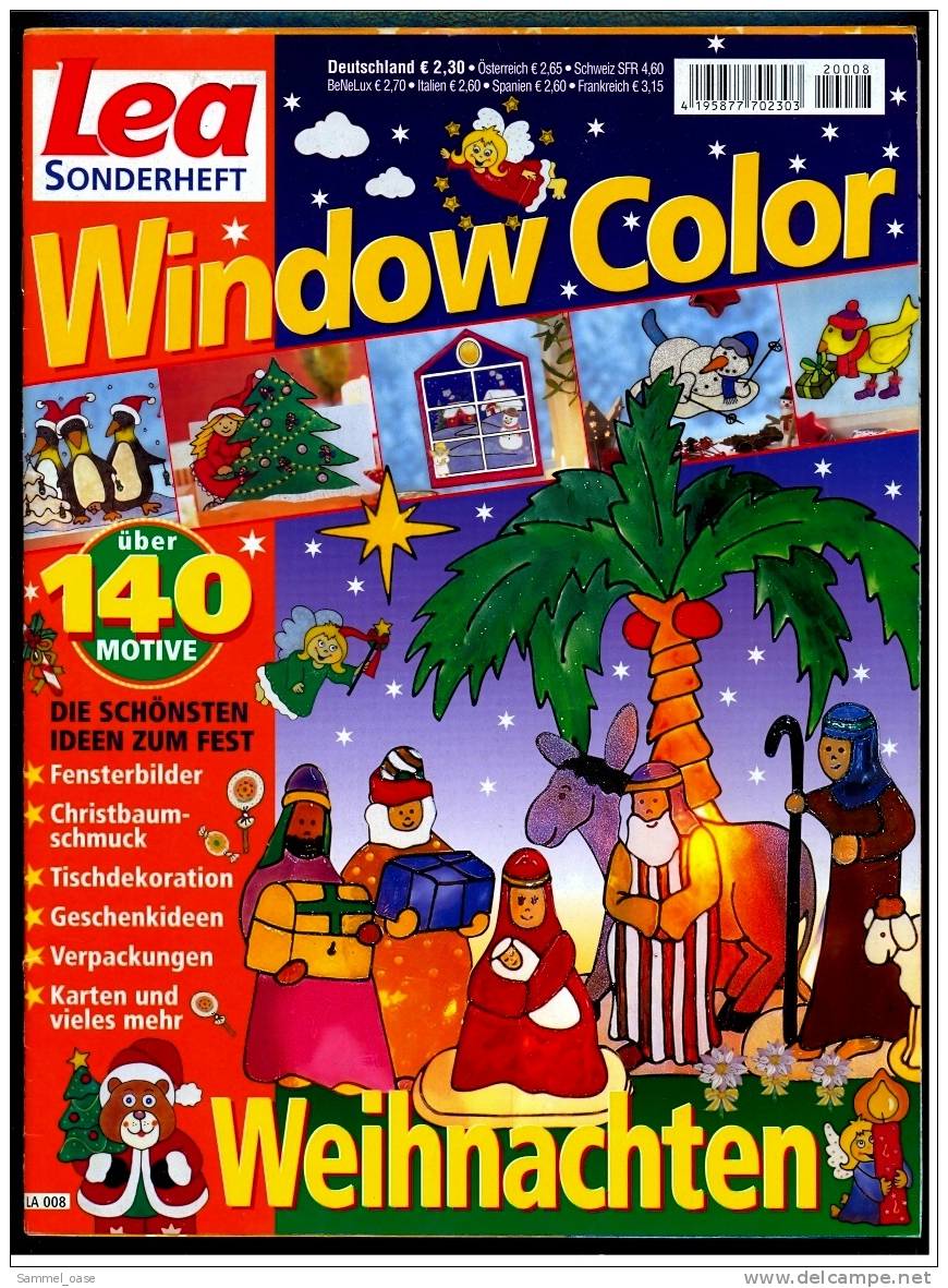 Window Color  - Bunte Winter Weihnachten Bastelwelt Lea  -  140 Tolle Dekorative Ideen -  Von 2002 - Hobbies & Collections