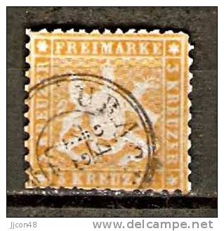 Germany (Wurttemberg) 1862 (o) Mi.22 - Afgestempeld