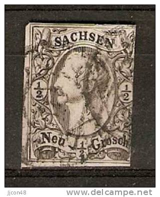 Germany (Sachsen) 1855 (o) Mi.8 - Saxe