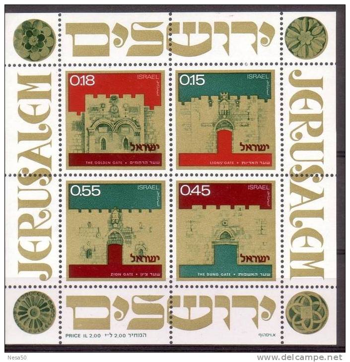 Israel: 1971 Blok 9 Mint - Blocs-feuillets