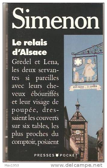 Simenon -- Le Relais D'Alsace - Presses Pocket N° 1348 - Simenon