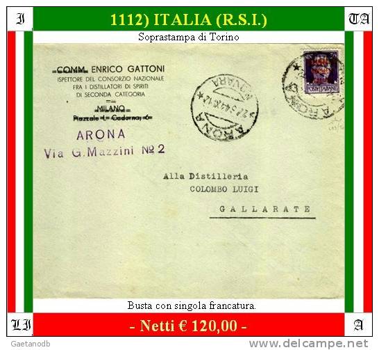 Arona-01112 (R.S.I. Sassone N.493/To - "G. Chiavarello") - Afgestempeld