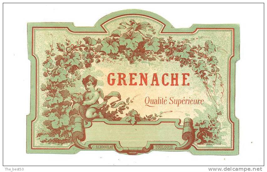 Etiquettes   De Vin Grenache      (thème Ange) - Kinder