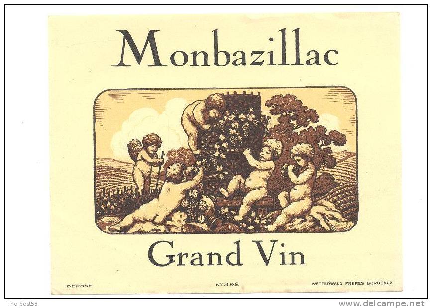 Etiquettes   De Grand Vin  -  Montbazillac - Bambini