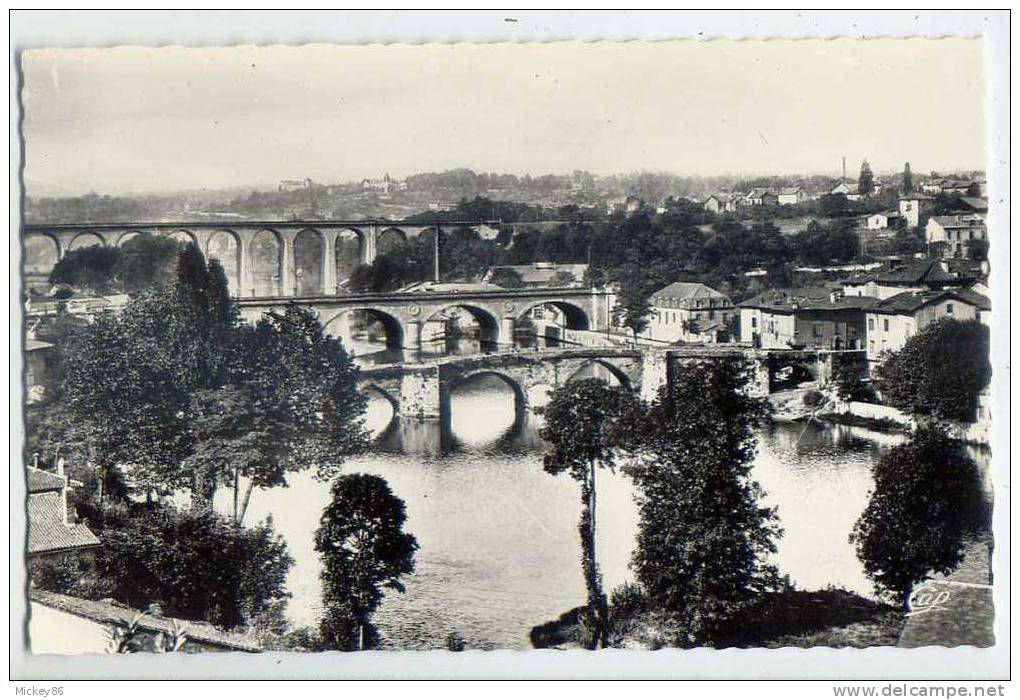 LIMOGES--env 1955-65--Les Trois Ponts ,cpsm Pt Format N° 1  éd CAP - Limoges