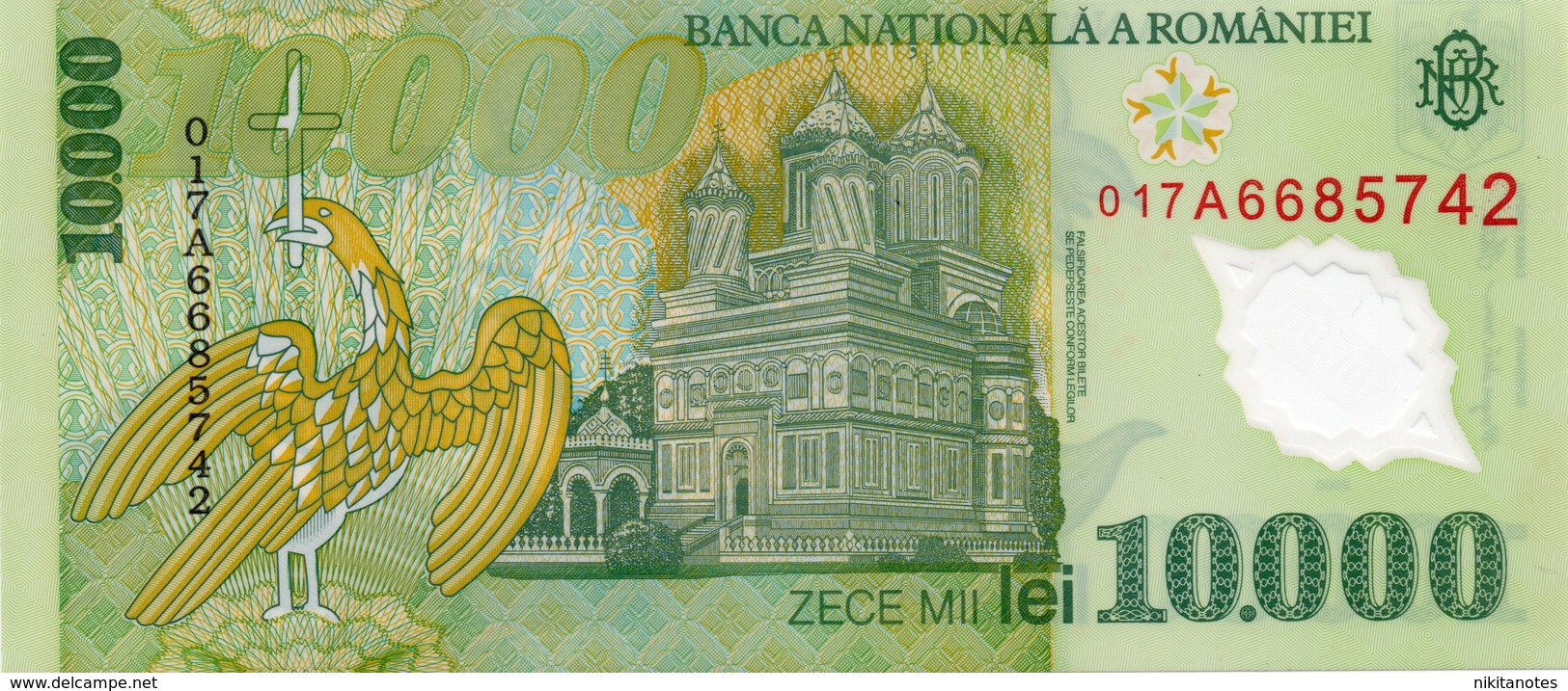 ROMANIA - 10000 LEI POLYMER 2000 - 2001 UNC P 112 - Romania