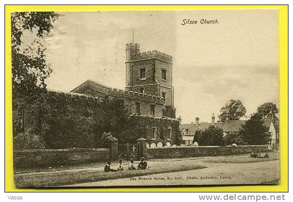 Village SILSOE  Church . Franked In 1906 ( Stamped). Bedfordshire. Scarce - Sonstige & Ohne Zuordnung