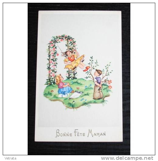 Carte Postale : Bone Fête Maman - Mother's Day