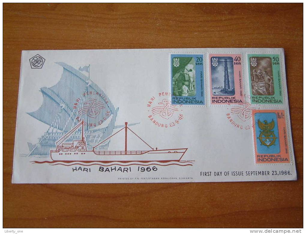 HARI BAHARI INDONESIA / FDC 1966 ! ( Zie Foto´s Voor Details ) - Maritime