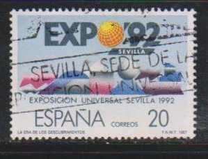 Spain 1987 Used,  EXPO 92, Abstract Shapes, - 1992 – Séville (Espagne)