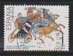 Spain 1984 Used, Olympic Games, Sports, Roman Quadriga, Horses, Animal - Summer 1984: Los Angeles