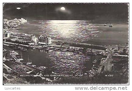 WELLINGTON DOCK AND HARBOUR BY NIGHT .DOVER. - Dover