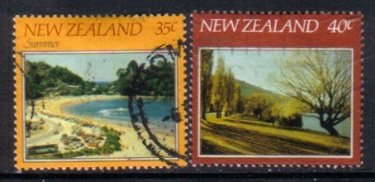NEW ZEALAND  Scott #  748-51  VF USED - Usati