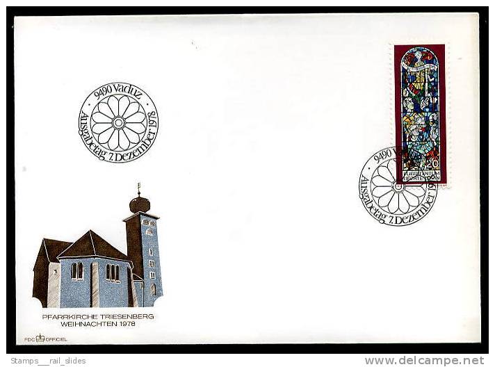 15899) Liechtenstein - Michel 720 / 722 - 3 FDC - Weihnachten 1978 - Wert: 2,50Mi€ - Ex 1,79€ PP - FDC