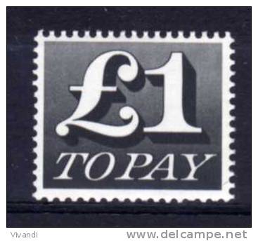 Great Britain - 1970 - £1 Pound Postage Due - MNH - Tasse