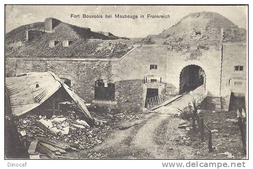 Maubeuge, Fort Boussois, 1915 Per Feldpost Gel. - Maubeuge