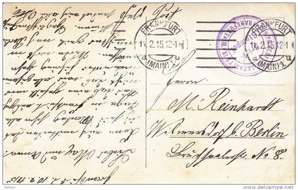 Guerre Mondiale - Allemagne - Médecine - Frankfurt - Feldpost - Carte Postale De 1915 - Lazarett - WO1