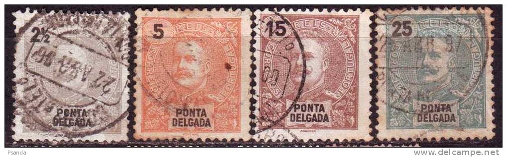 1897 Ponta Delgada  Sc# A2 Lot - Ponta Delgada