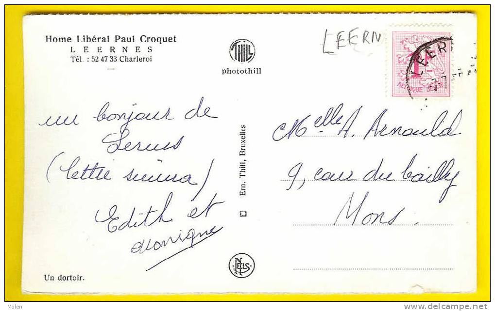 DORTOIR : HOME LIBERAL PAUL CROQUET = LEERNES Fontaine-l´Evêque SLAAPZAAL DORMITORY SCHLAFSTELLE ECOLE       F53 - Fontaine-l'Eveque