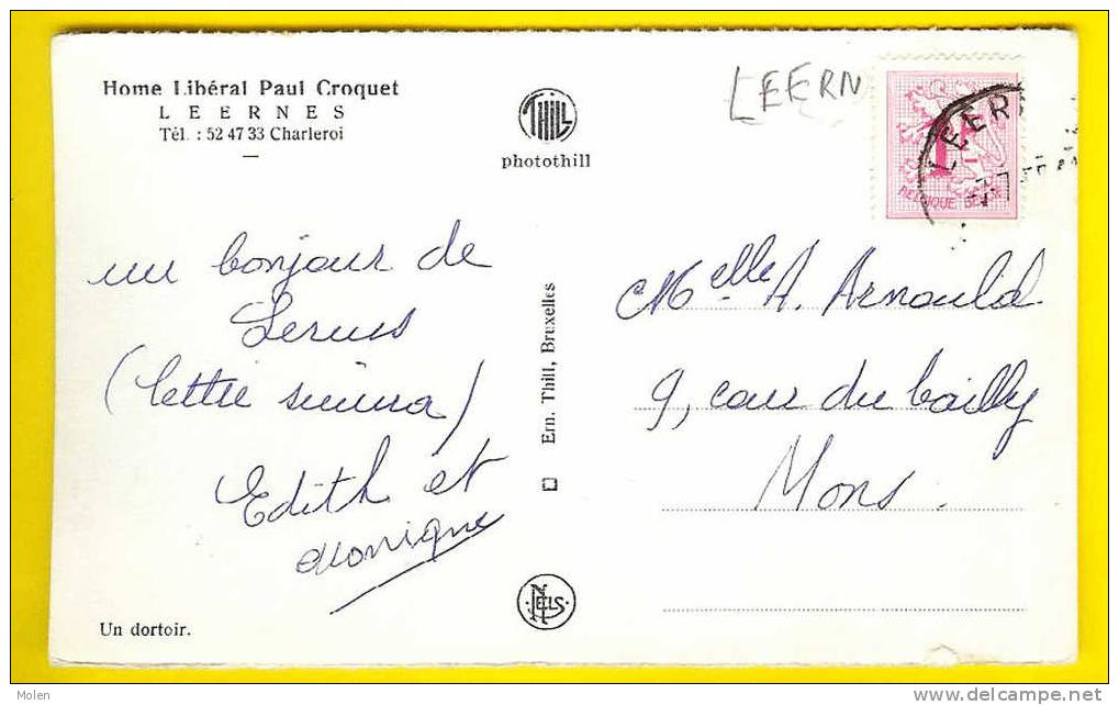 DORTOIR : HOME LIBERAL PAUL CROQUET = LEERNES Fontaine-l´Evêque SLAAPZAAL DORMITORY SCHLAFSTELLE ECOLE       F53 - Fontaine-l'Evêque