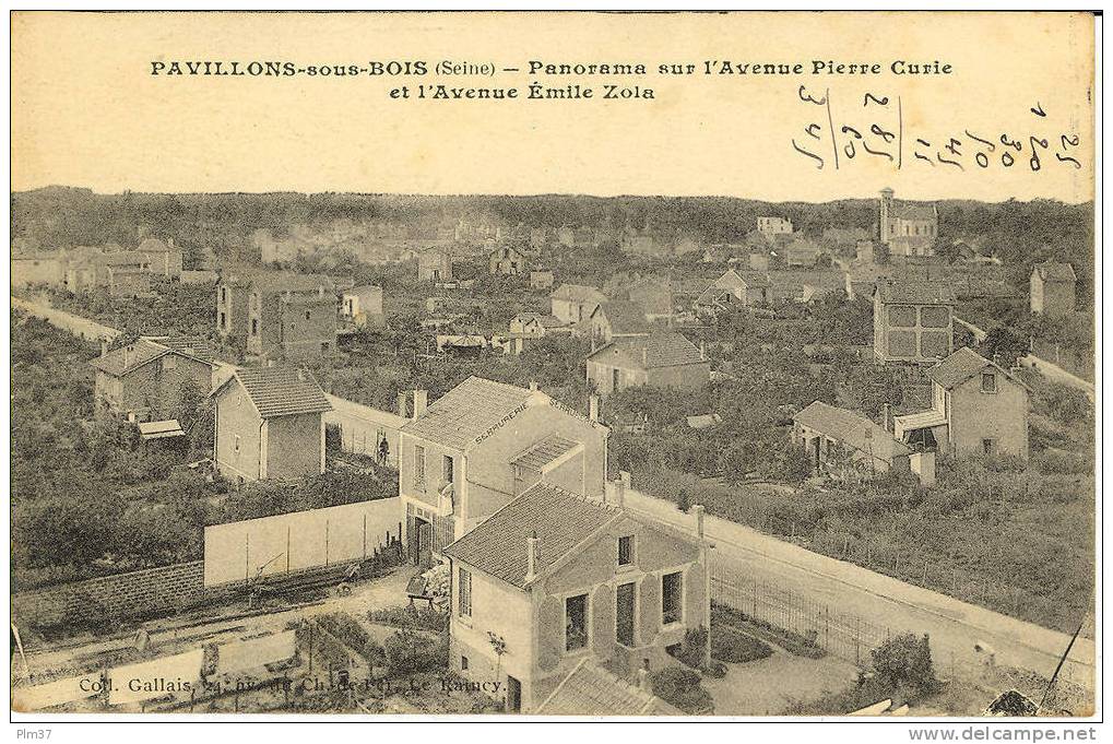 PAVILLONS SOUS BOIS - Avenues Pierre Curie Et Emile Zola - Les Pavillons Sous Bois