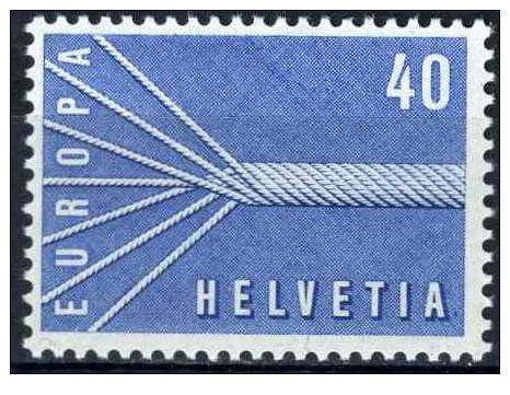 PIA - CEPT - 1957 - SVIZZERA  -  (Yv 595-96) - Unused Stamps