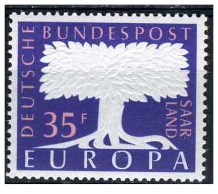 PIA - CEPT - 1957 - SARRE  -  (Yv 384-85) - Neufs