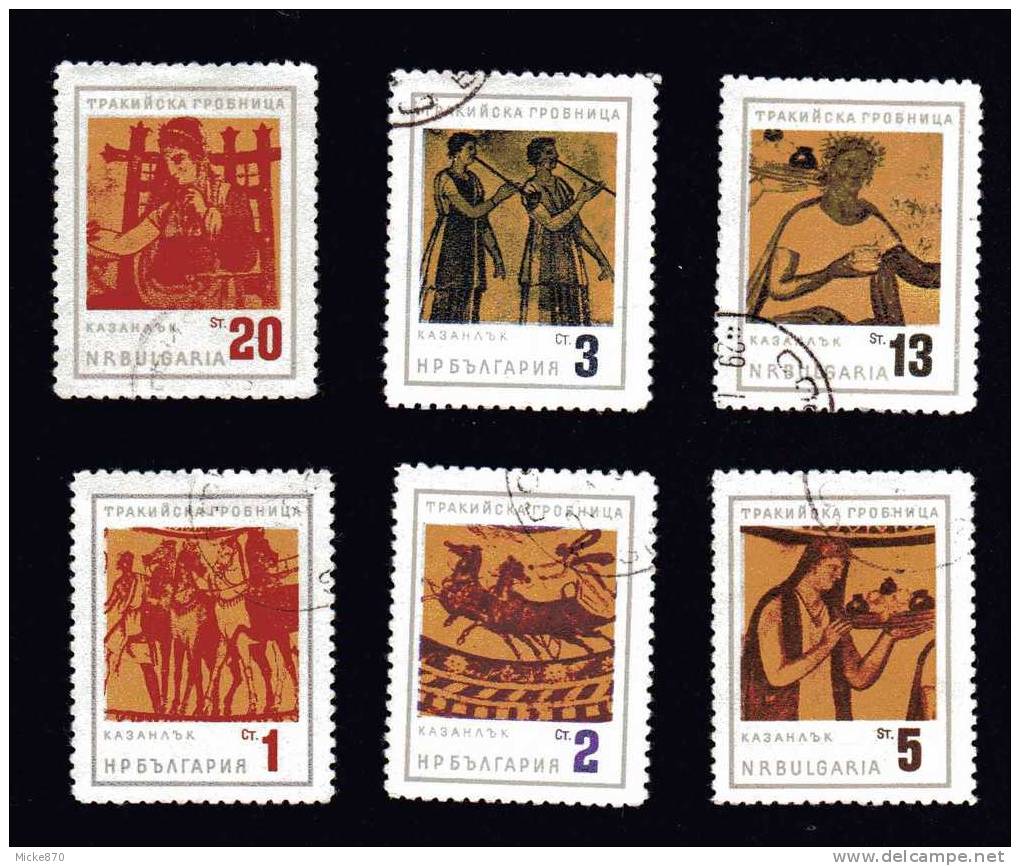 Bulgarie N°1216 à 1221 Oblitéré Tombeaux De Kazanlik - Used Stamps