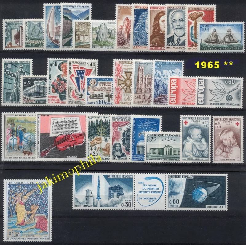 France Année 1965 Conplète NEUFS ** - LUXE - 1960-1969