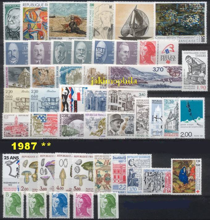 France Année 1987 Conplète NEUFS ** - LUXE - 1980-1989