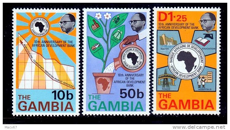 Gambia 319-21     **   BANKING - Gambia (1965-...)
