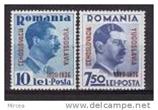 C2571 - Roumanie 1936 - Yv.no.510A-B Neufs** - Used Stamps