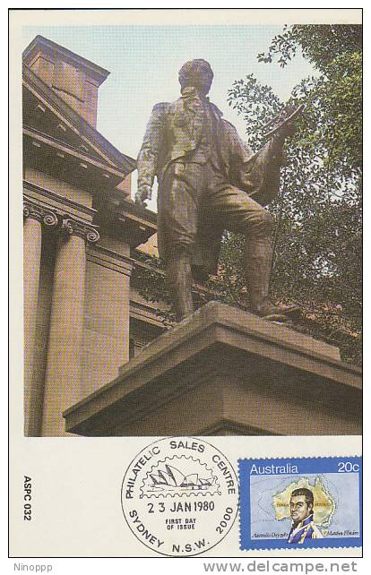 Australia-1980 Australia Day,Matthew Flinders  Maximum Card - Maximumkaarten