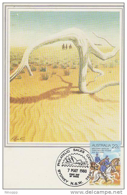 Australia-1980 Folklore,Waltzing Matilda Card 4  Maximum Card - Cartes-Maximum (CM)
