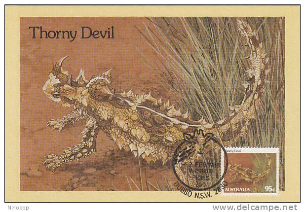 Australia-1983 Animals,Thorny Devil   Maximum Card - Maximum Cards