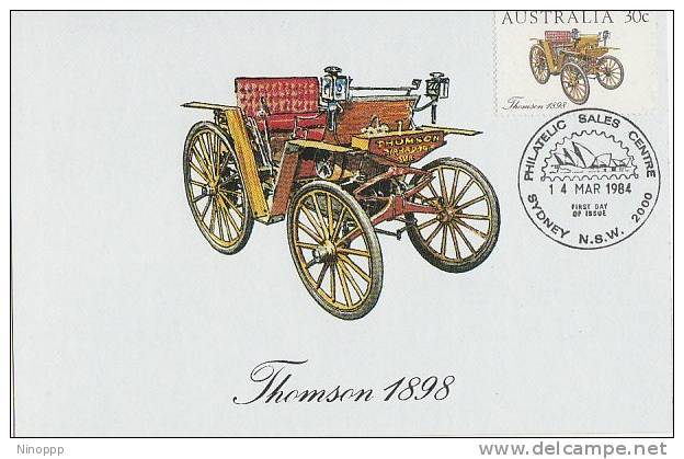 Australia-1984 Motor Cars,Thomson 1898    Maximum Card - Maximum Cards