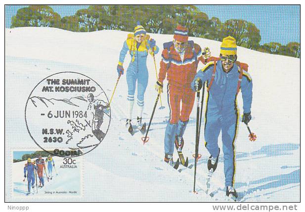 Australia-1984 Snow Skiing,Nordic  Maximum Card - Maximum Cards