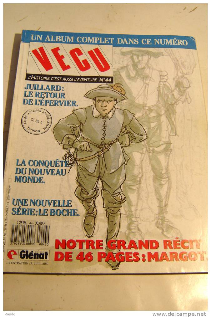 REVUE BD MENSUEL / VECU N° 44  DE 1990 / MARGOT  /  BEL  ETAT - Vécu