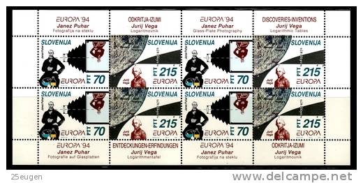 SLOVENIA  1994 EUROPA CEPT  MS   MNH - 1994