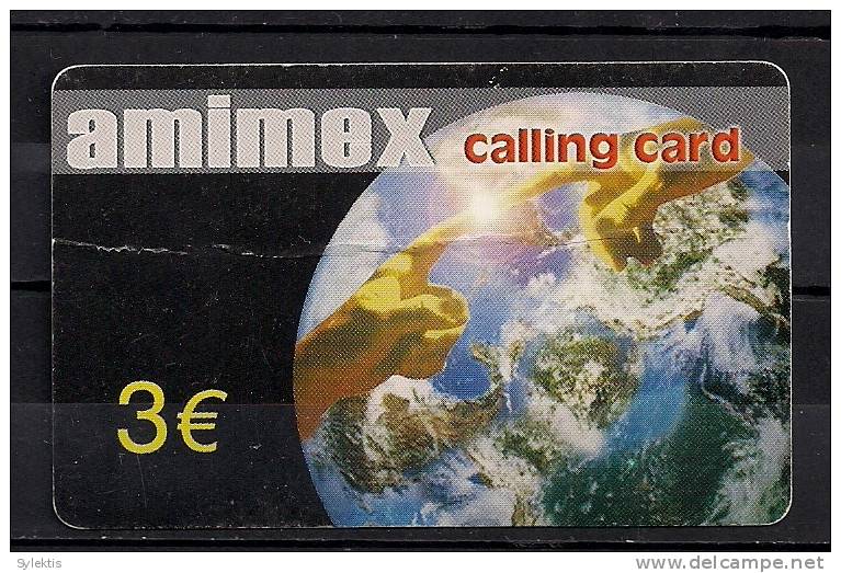 AMIMEX  USED D0107 CALLING CARD  €3 - Other - Europe