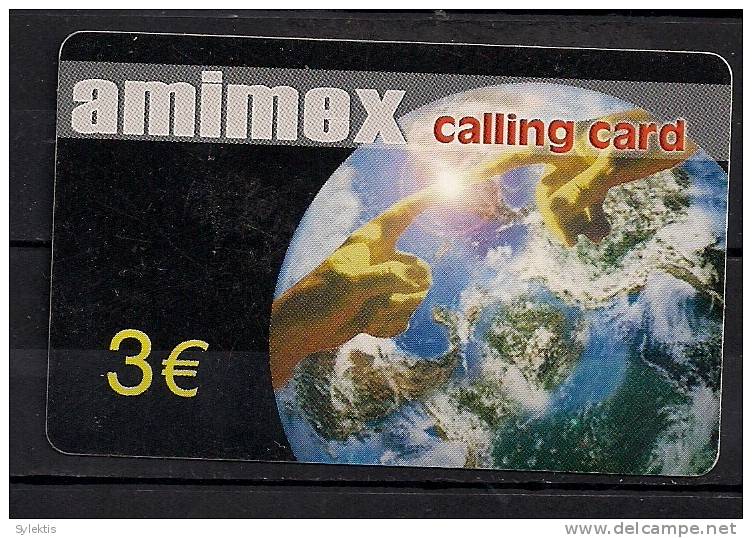 AMIMEX  USED D0109 CALLING CARD  €3 - Sonstige – Europa