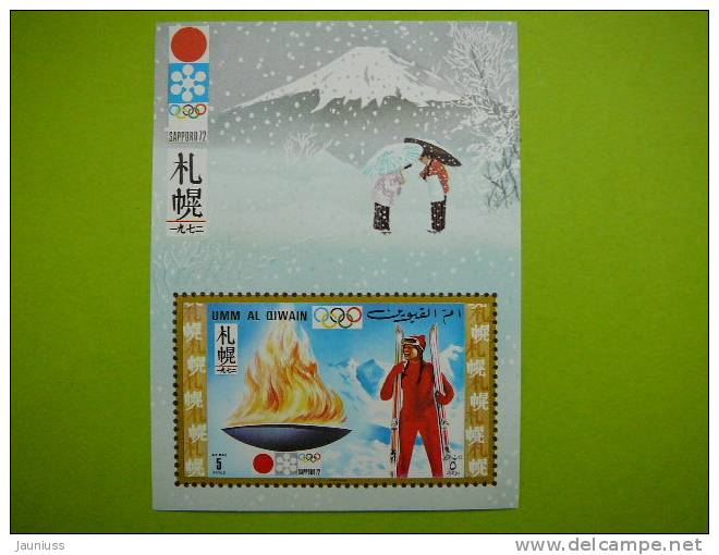 Umm Al Qiwain 1972 Olympic Games Winter Sapporo  Sport  S/s ** MNH - Winter 1972: Sapporo