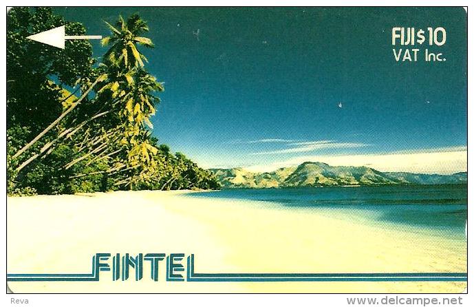 FIJI $10 PALM TREES ON THE BEACH 1992 2ND TYPE "VAT' GPT FIJ-FI-4b READ DESCRIPTION !! - Fidschi