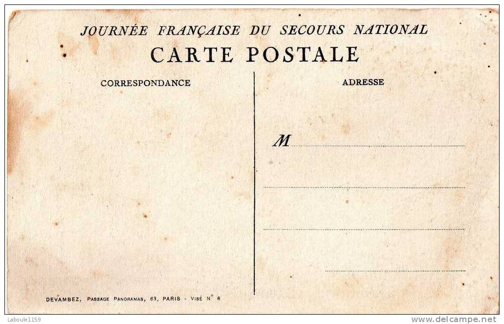 ILLUSTRATEUR WILETTE 1915 : "Journée Française Du Secours National" - Soldat En Faction - Wilette