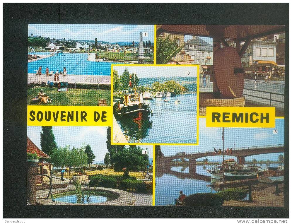 Souvenir De REMICH ( Luxembourg ) - Multivues ( Piscine Presse à Fruits Moselle Mini Golf ) - Remich
