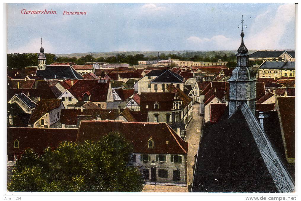 Germersheim Panorama Um 1920 - Germersheim