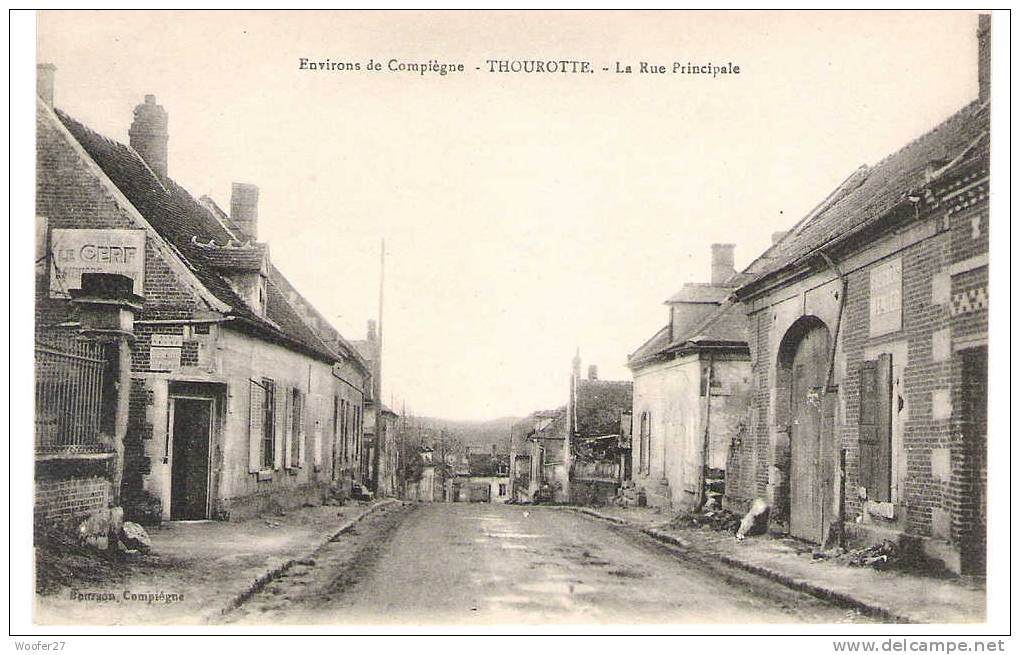 CPA THOUROTTE La Rue Principale - Thourotte