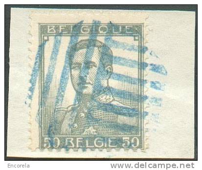 50 Centimes PELLENS Annulé Par Le Cachet ECLUSE De Couleur Bleue, Sur Petit Fragment.  SUperbe  - 6170 - 1912 Pellens